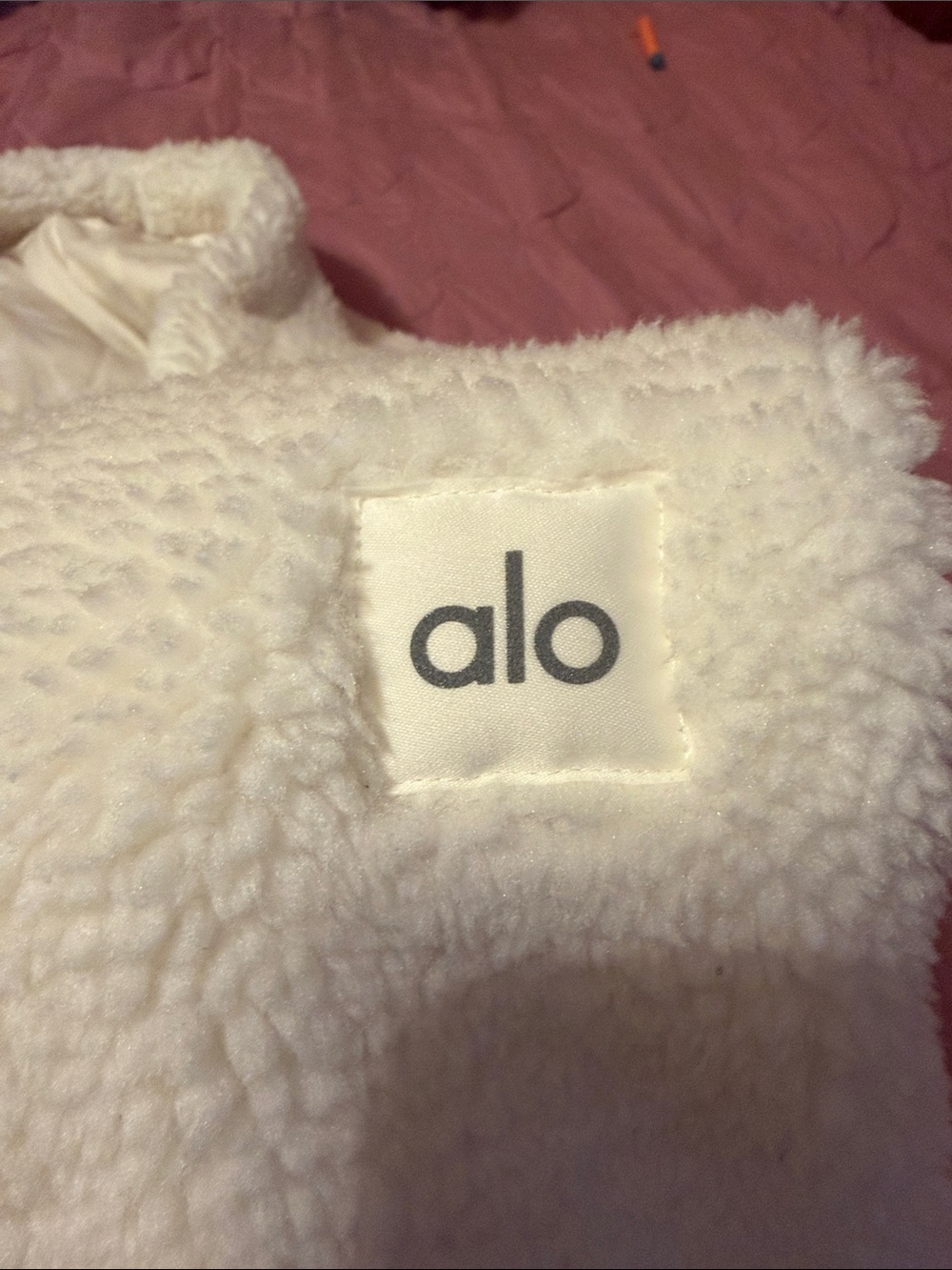 ALO Yoga Cream Sherpa Hoodie Jacket - Picture 4 of 6